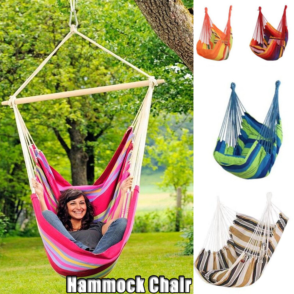 Outdoor Furniture Ideas - Outdoor Thicken Canvas Hammock Home Garden