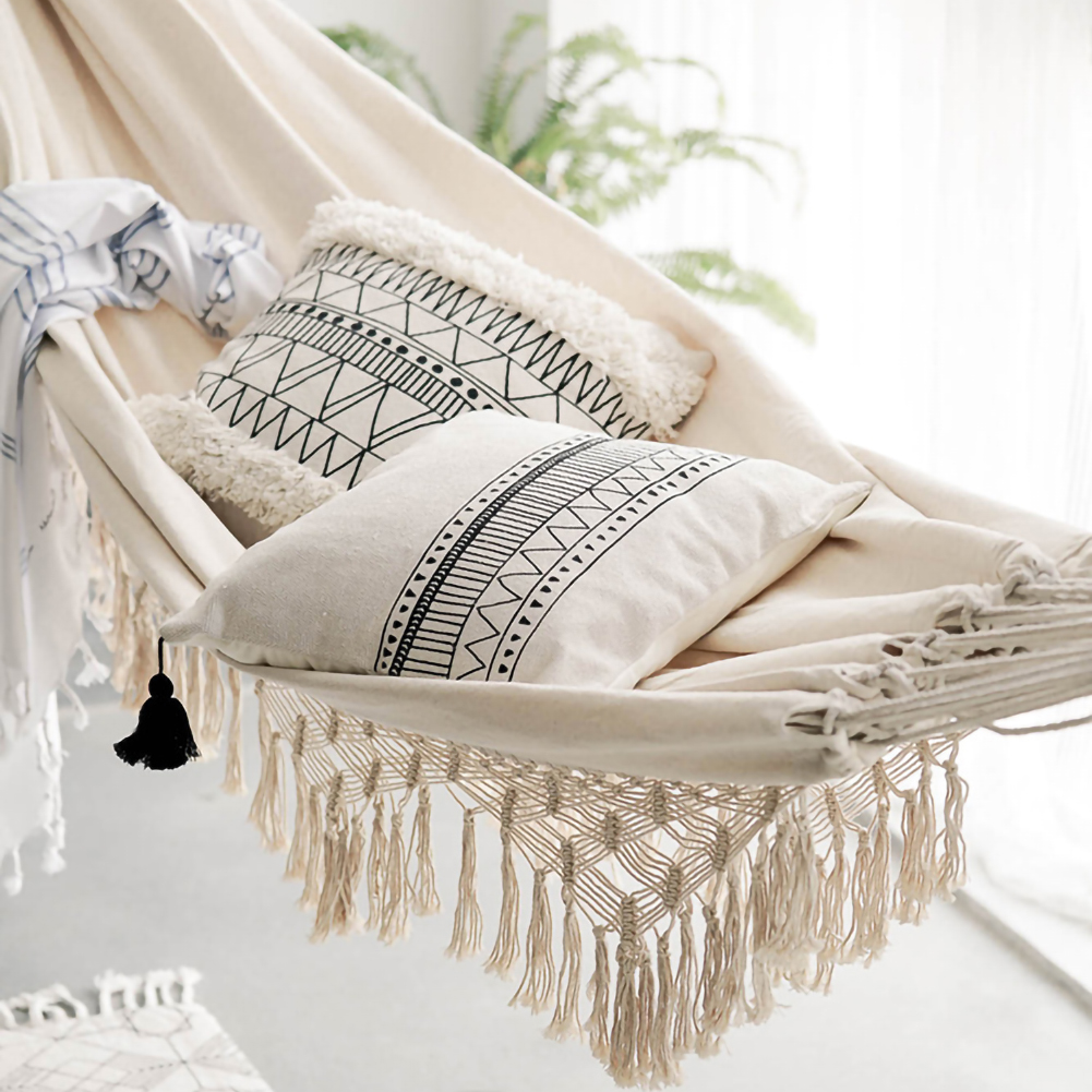 Outdoor Furniture Quality Brands - Large 2 Person Hammock Boho Style