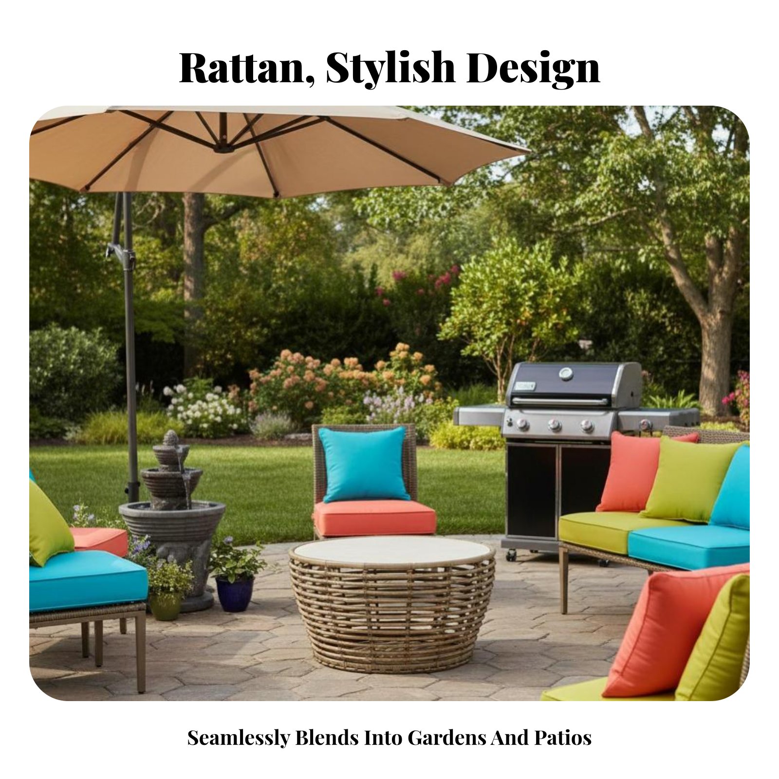 4 Pieces 4-Piece Wicker Sofa S – Outdoor Furniture Easy To Clean Bewertung und Preis