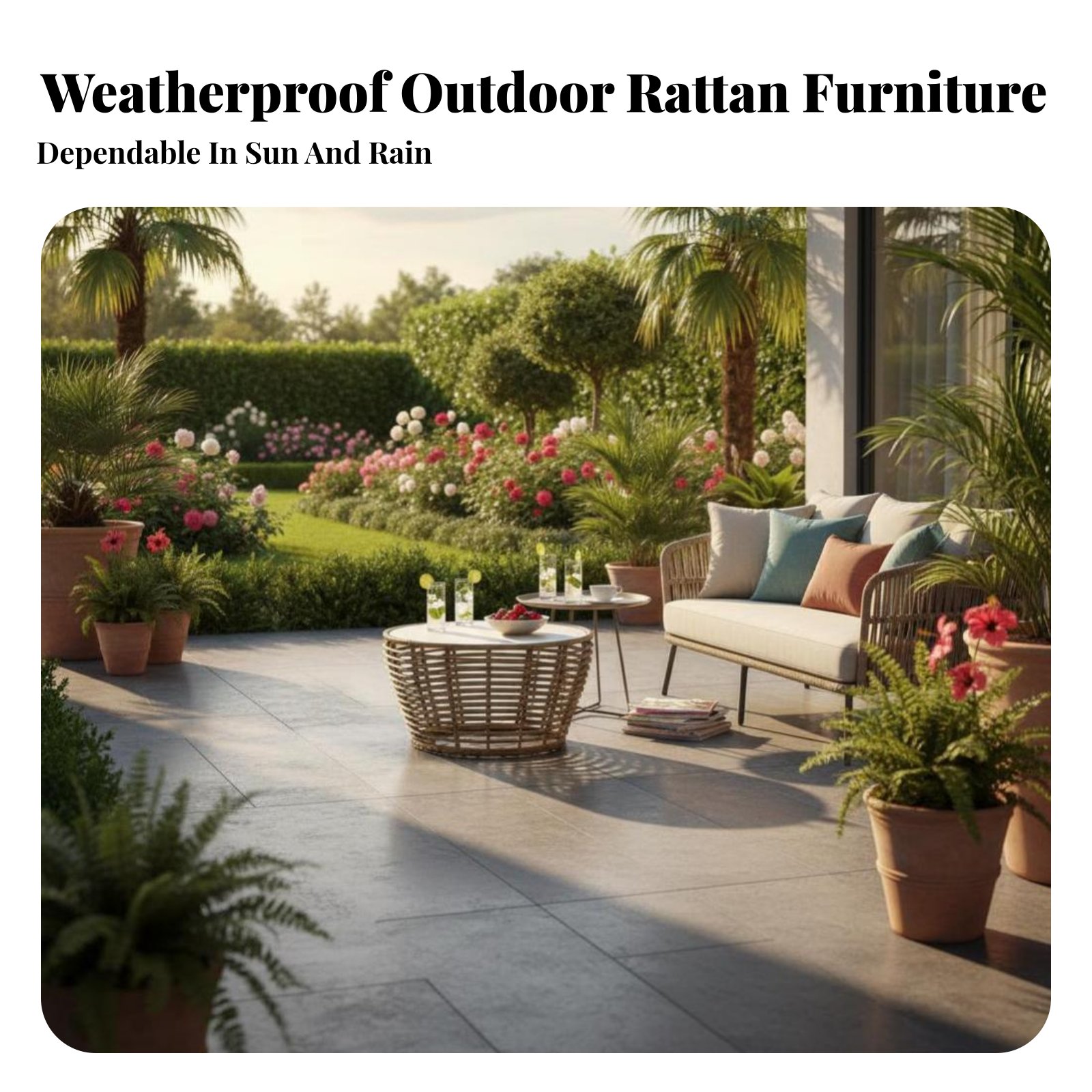 4 Pieces 4-Piece Wicker Sofa S – Outdoor Furniture Easy To Clean Bewertung und Preis
