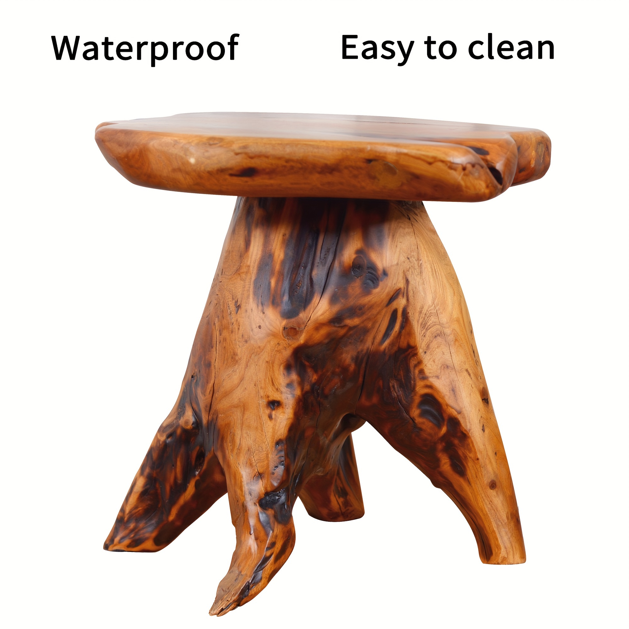 1pc Natural Edge Solid Fir Woo – Outdoor Furniture Easy To Clean Bewertung und Preis
