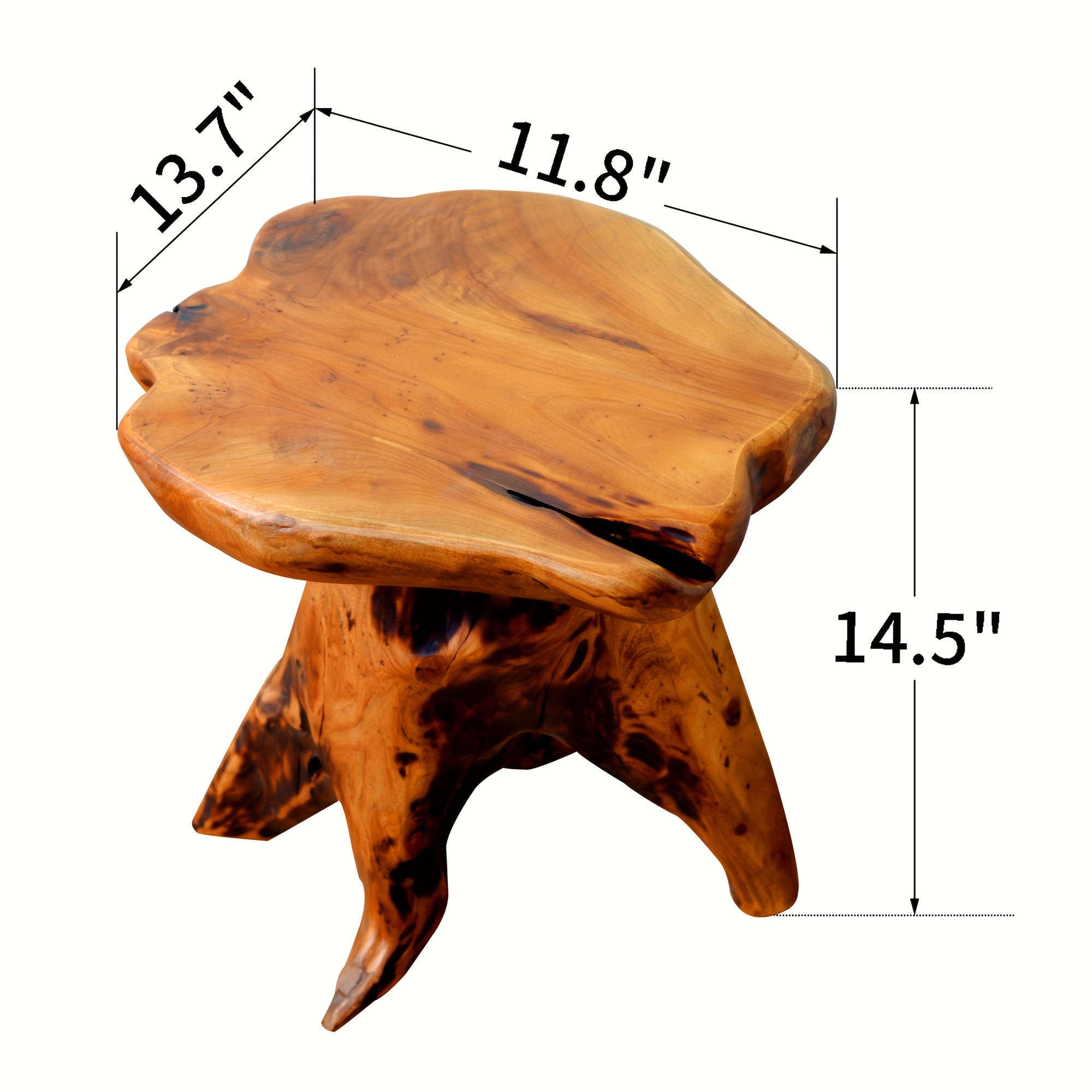 1pc Natural Edge Solid Fir Woo – Outdoor Furniture Easy To Clean Bewertung und Preis