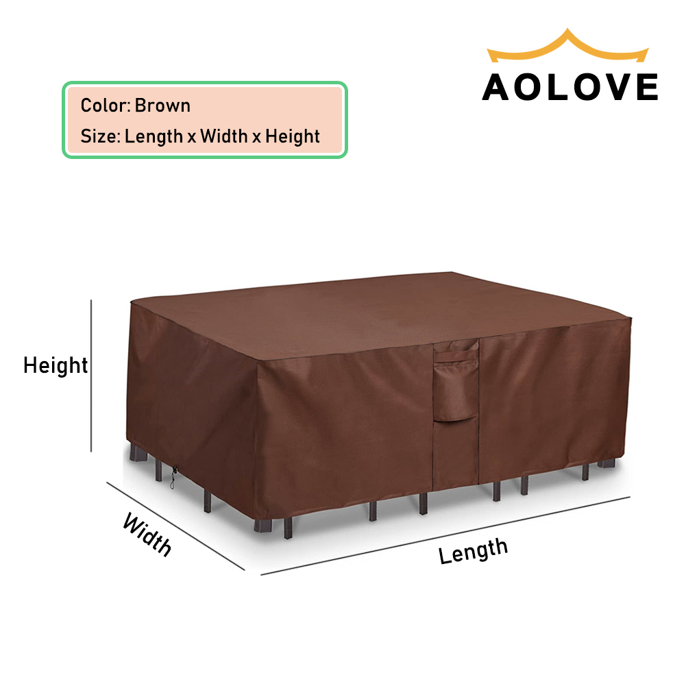 Brown 420D HEAVY DUTY Outdoor  – Outdoor Furniture Table And Chairs Bewertung und Preis