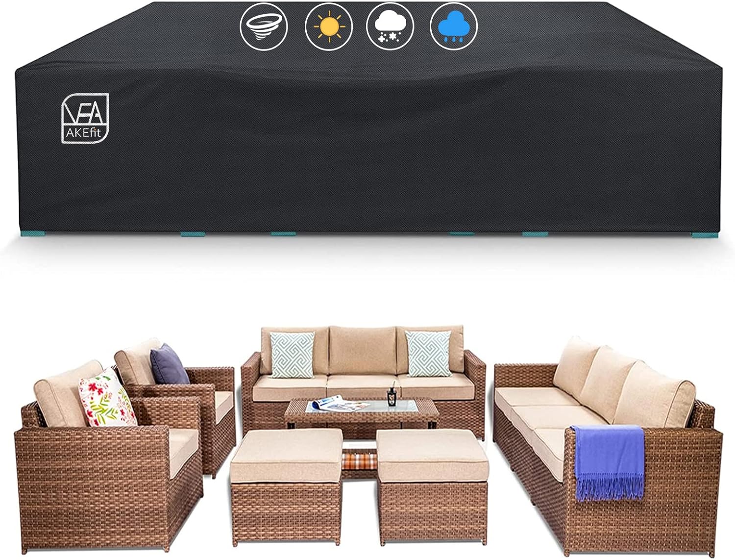 Heavy Duty Waterproof Patio Fu – Outdoor Furniture Table And Chairs Bewertung und Preis