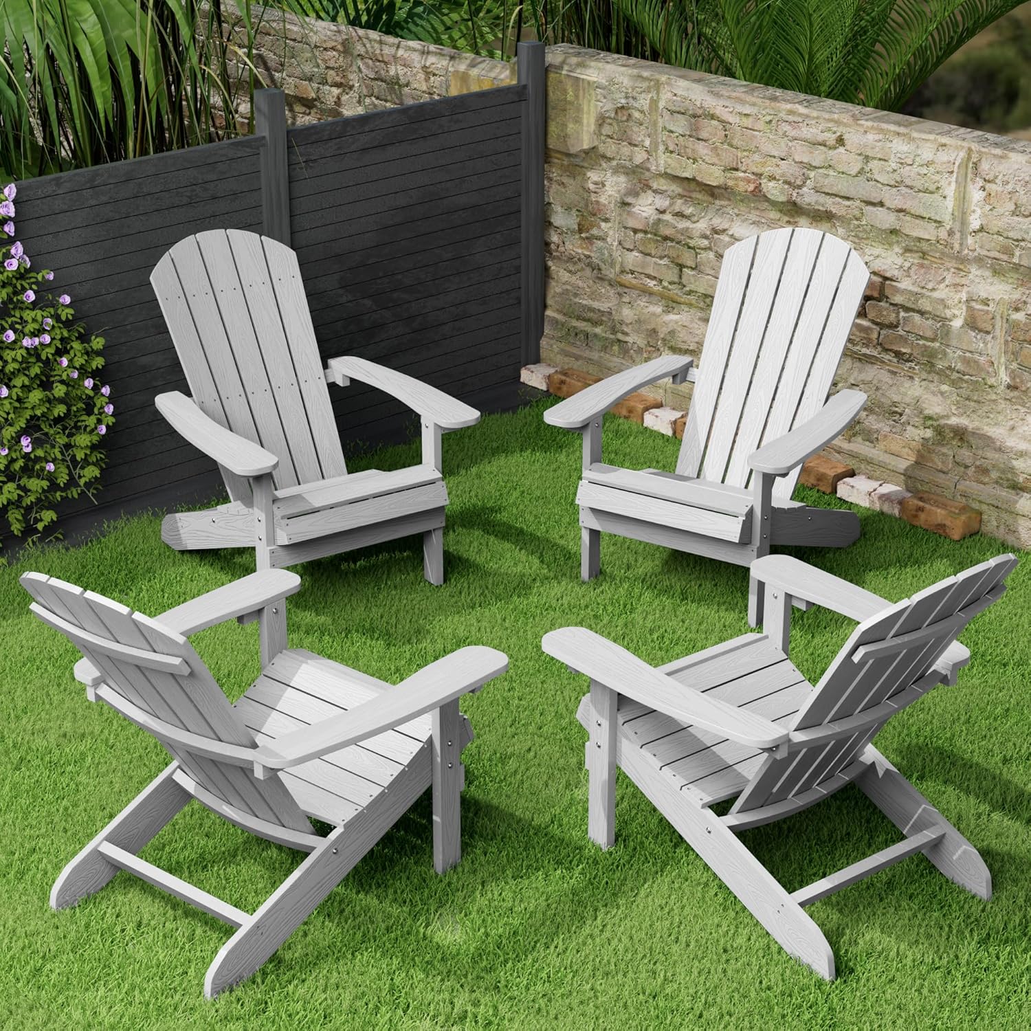 Adirondack Chairs Set of 4 Pla – Outdoor Furniture Polywood Bewertung und Preis