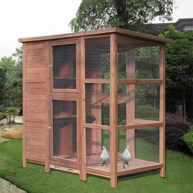 Large Wooden Bird Aviary Cage  – Outdoor Furniture Easy To Clean Bewertung und Preis