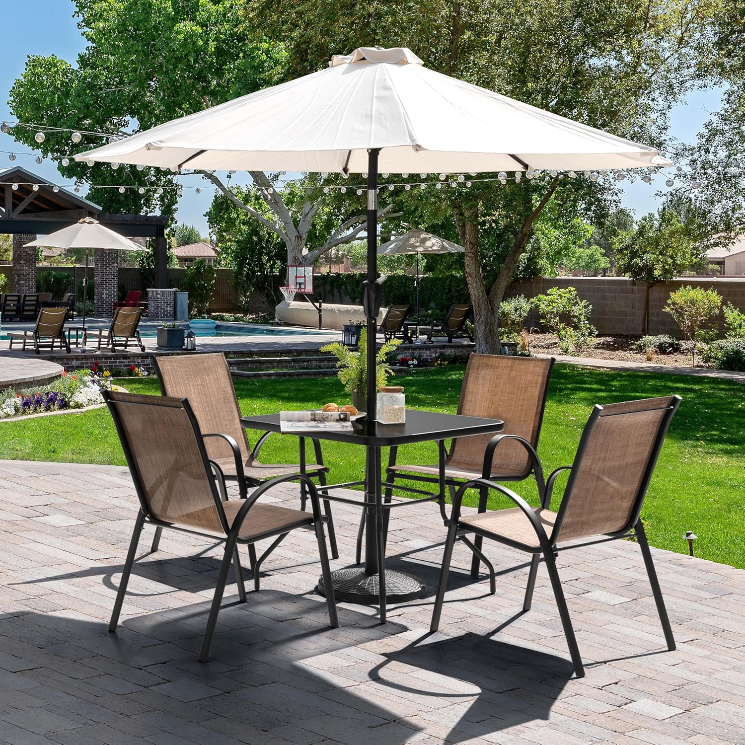5 Piece Metal Patio Dining Set – Outdoor Furniture Ideas Bewertung und Preis
