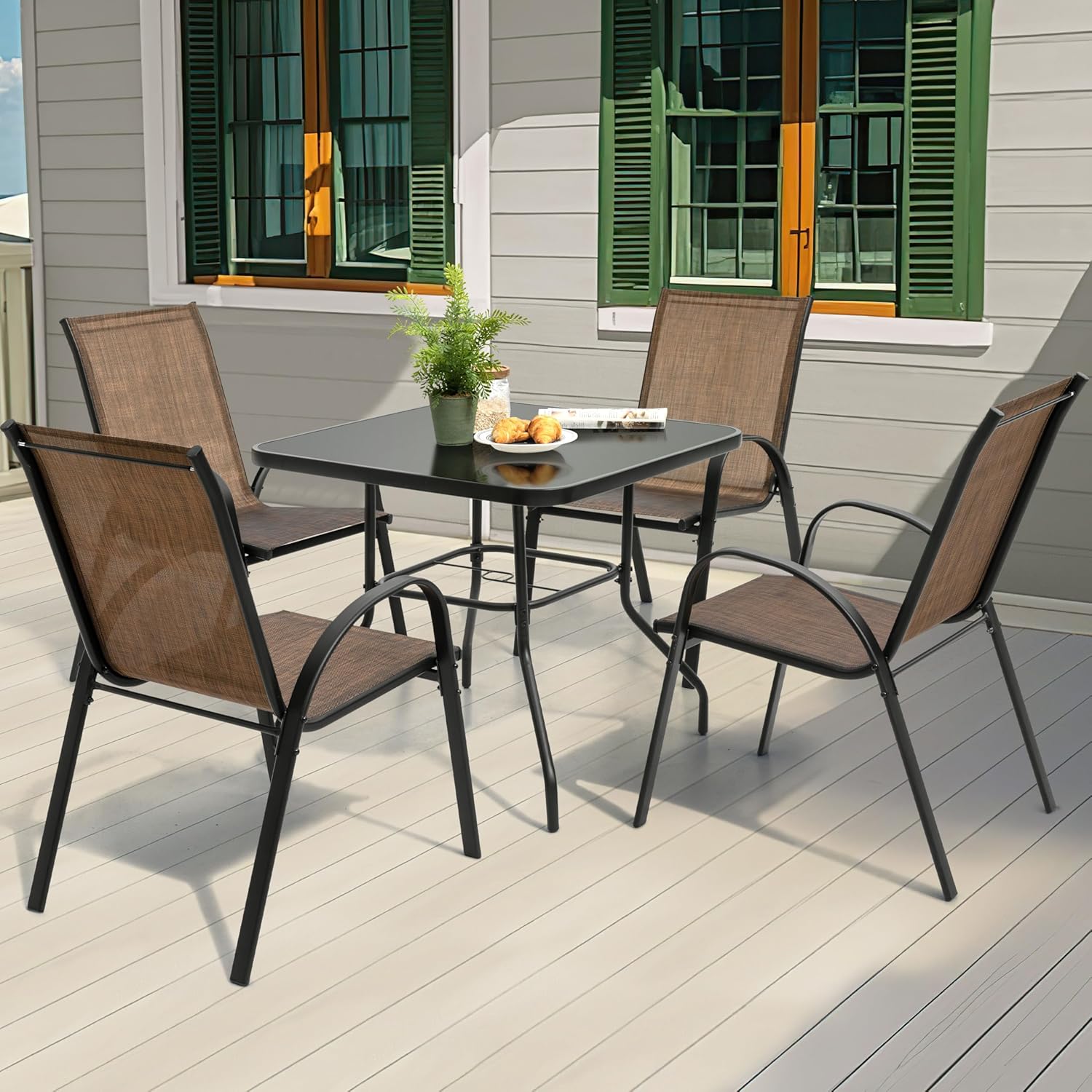 5 Piece Metal Patio Dining Set – Outdoor Furniture Ideas Bewertung und Preis