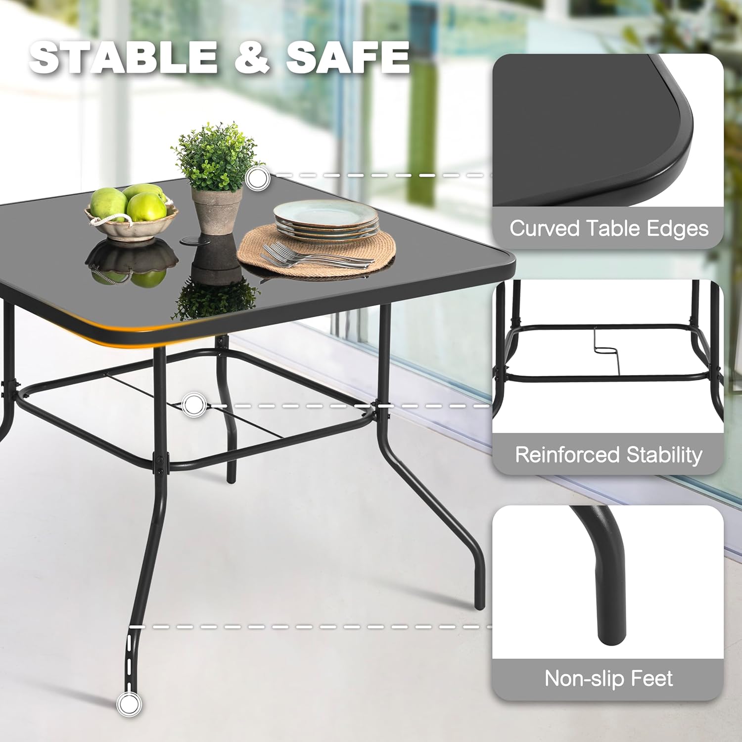5 Piece Metal Patio Dining Set – Outdoor Furniture Ideas Bewertung und Preis