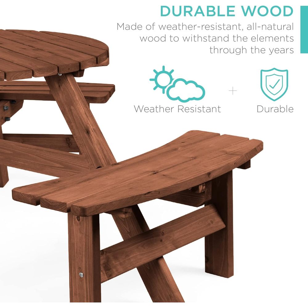6-Person Circular Outdoor Wood – Outdoor Furniture Diy Bewertung und Preis
