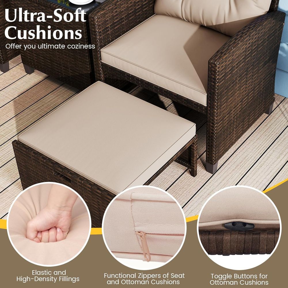 5-Piece Outdoor Patio Furnitur – Outdoor Furniture Table And Chairs Bewertung und Preis