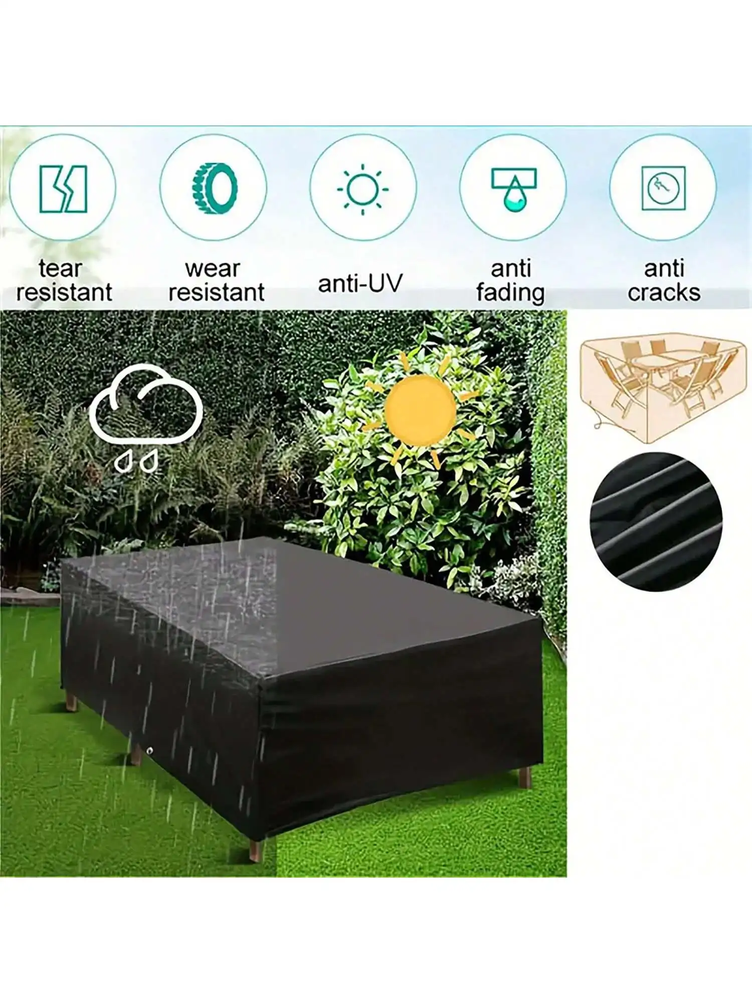Multi-Size Outdoor Patio Garde – Outdoor Furniture Table And Chairs Bewertung und Preis