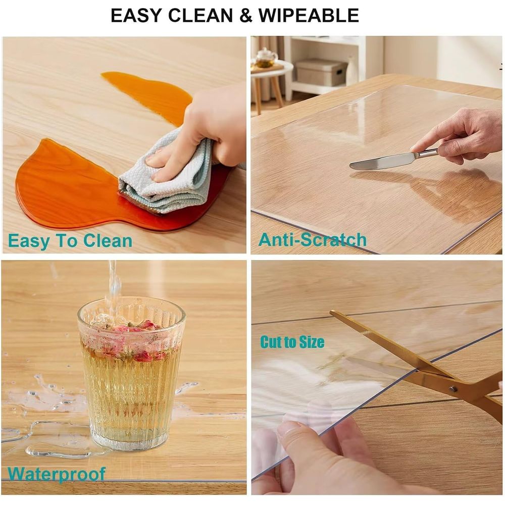 1.5mm Thick Clear Plastic Tabl – Outdoor Furniture Easy To Clean Bewertung und Preis