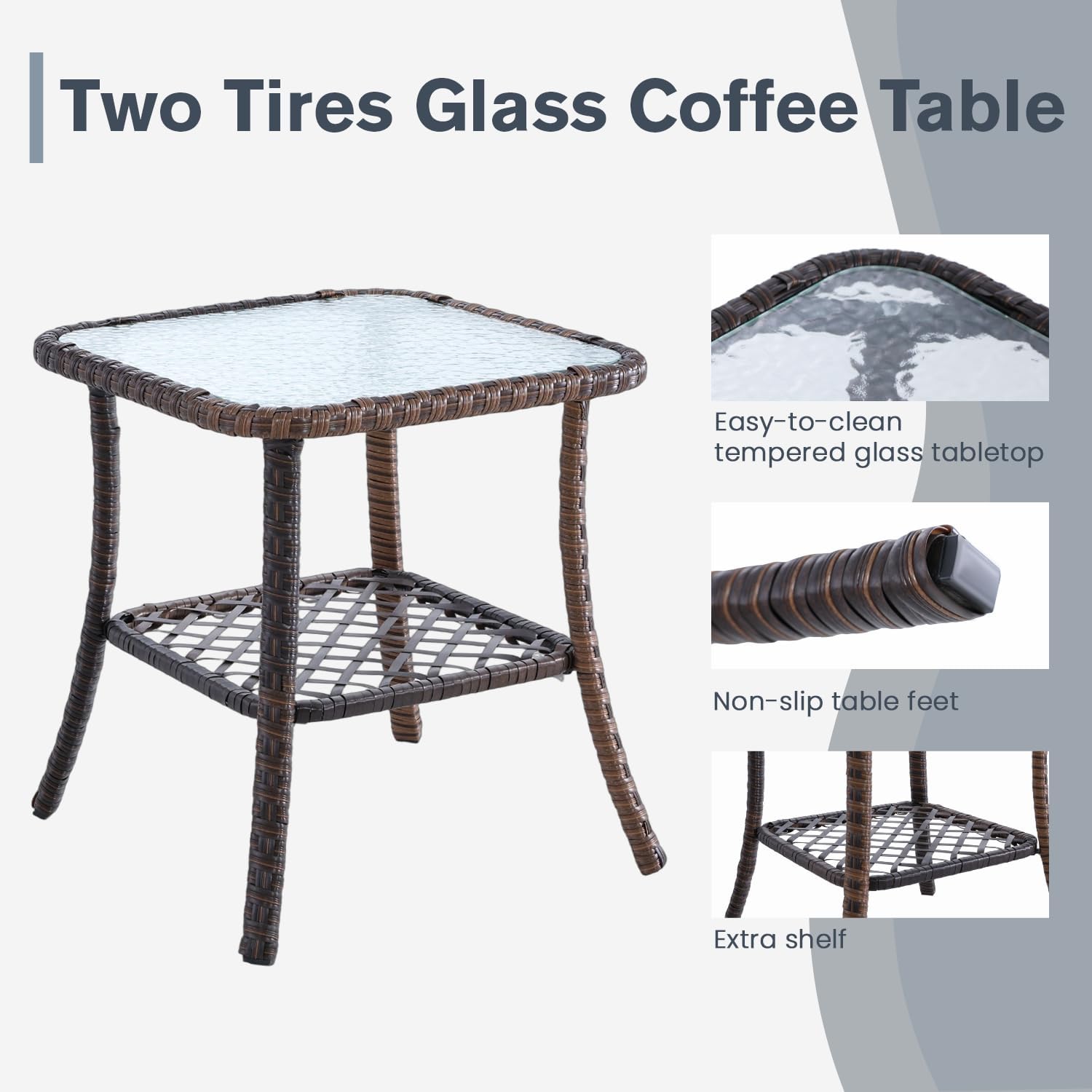 3 Pcs Patio Bistro Set with Ta – Outdoor Furniture Ideas Bewertung und Preis