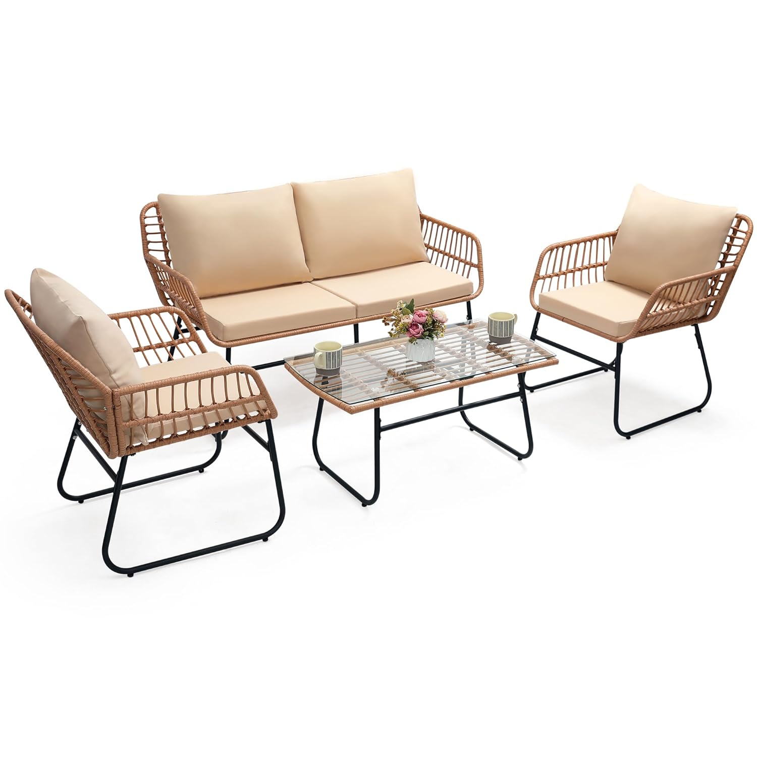 4 Piece Patio Bistro Outdoor F – Outdoor Furniture Ideas Bewertung und Preis