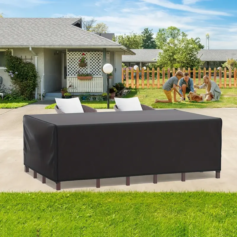 Patio FurnitureCover Rectangul – Outdoor Furniture Table And Chairs Bewertung und Preis