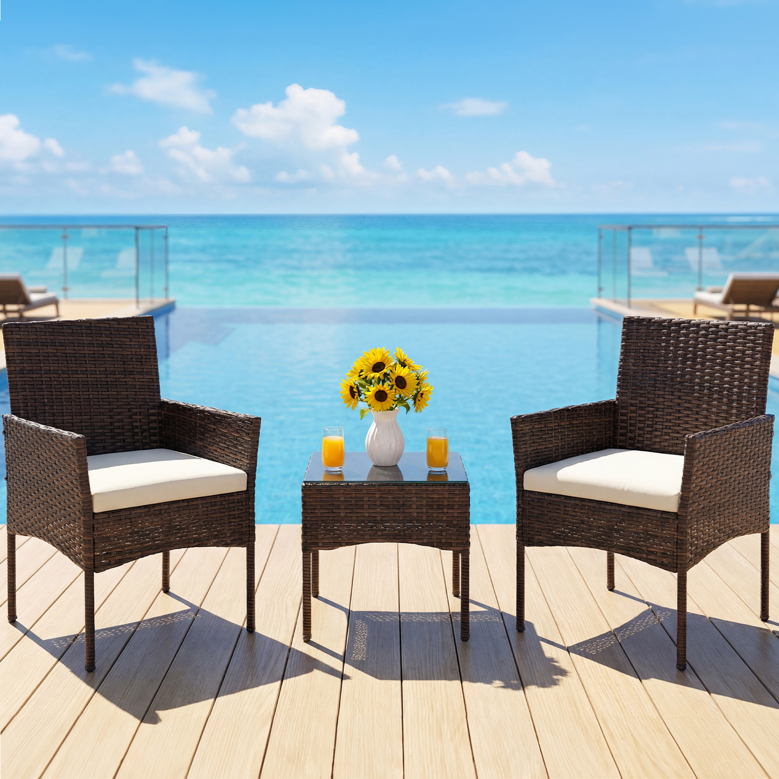 JHK Large Size 3 Pieces Outdoo – Outdoor Furniture Ideas Bewertung und Preis