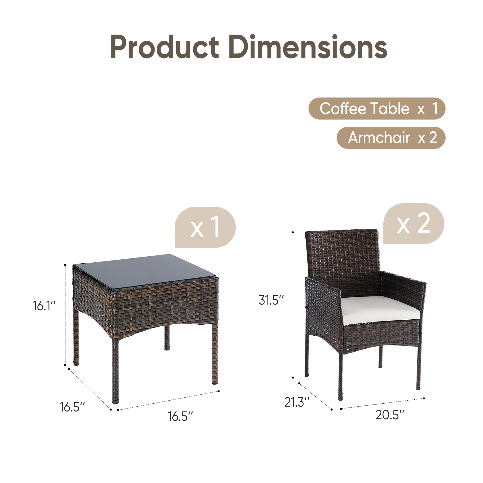 JHK Large Size 3 Pieces Outdoo – Outdoor Furniture Ideas Bewertung und Preis