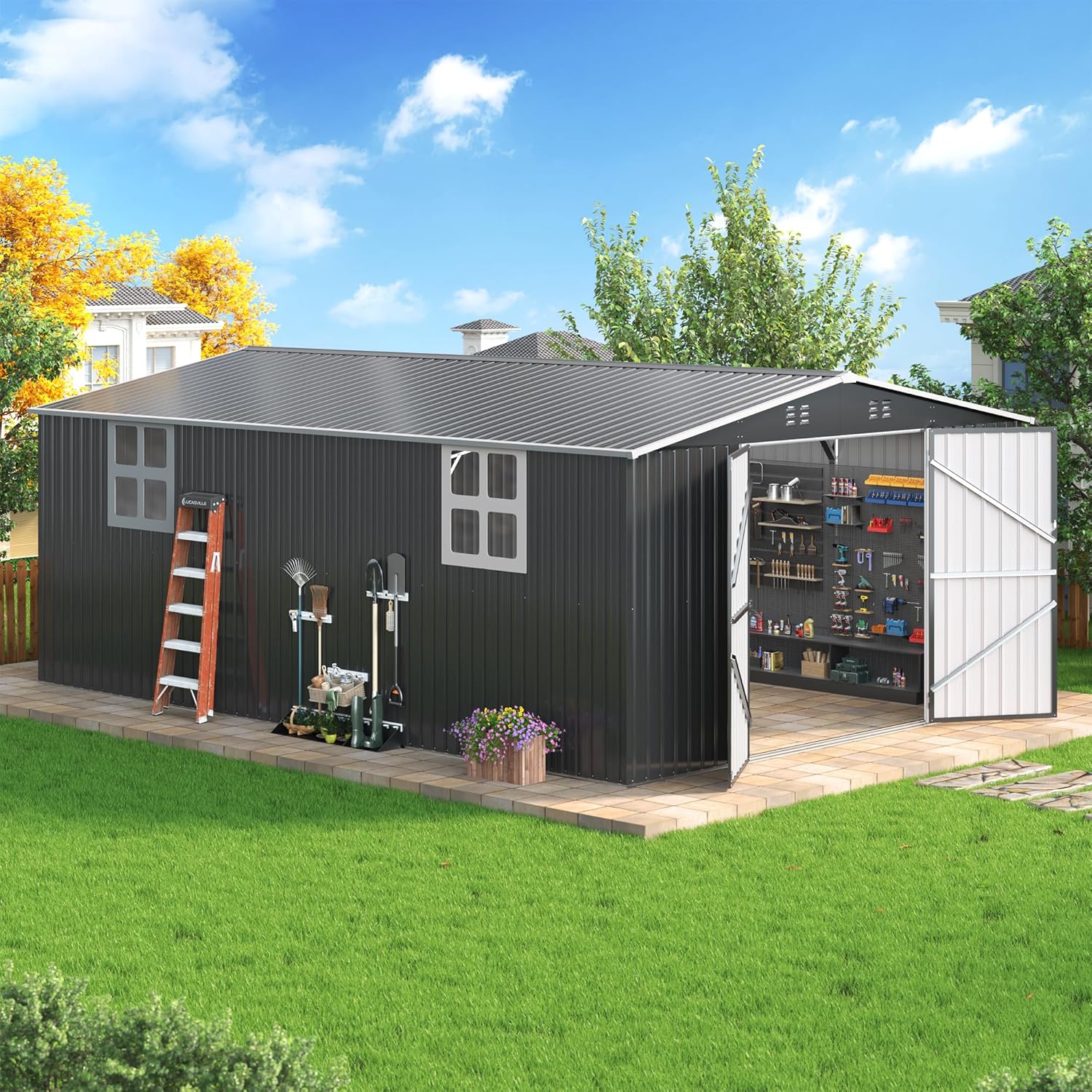 12x18 FT Outdoor Storage Shed, – Outdoor Furniture Ideas Bewertung und Preis