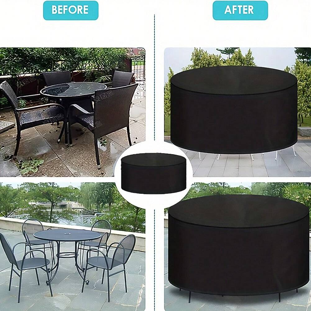 Waterproof Round Patio Furnitu – Outdoor Furniture Table And Chairs Bewertung und Preis
