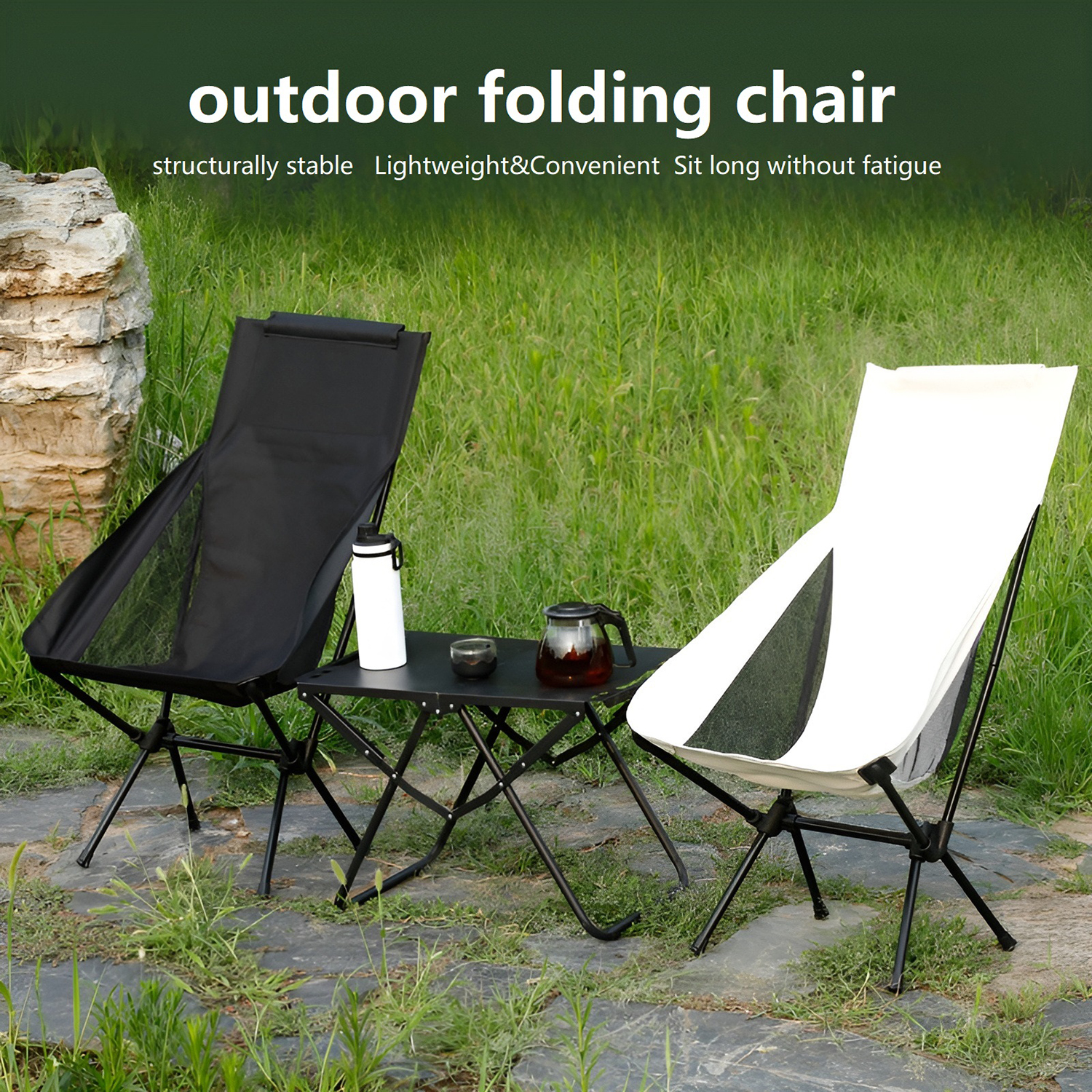 Foldable Camping Chairs Set Li – Outdoor Furniture Polywood Bewertung und Preis