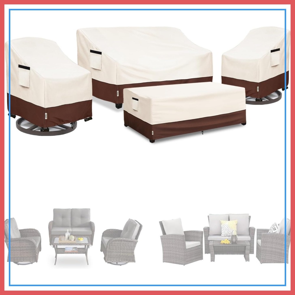 4-Piece Patio Furniture Covers – Outdoor Furniture Table And Chairs Bewertung und Preis